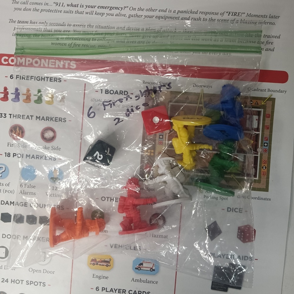 Flash Point Fire Rescue Board Game Indie Boards & Cards Complete Firefighter - Picture 15 of 16